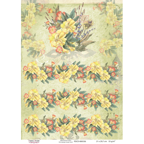 Декупажная карта №0336, 21 см x 29,7 см