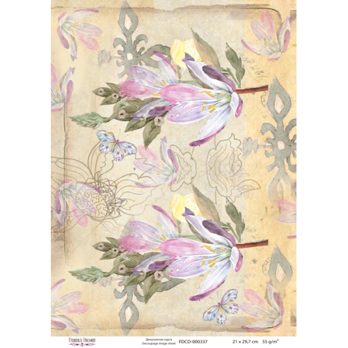 Декупажная карта №0337, 21 см x 29,7 см