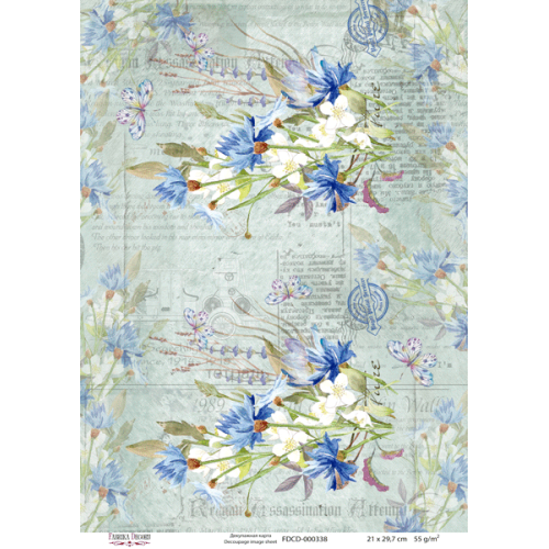 Декупажная карта №0338, 21 см x 29,7 см