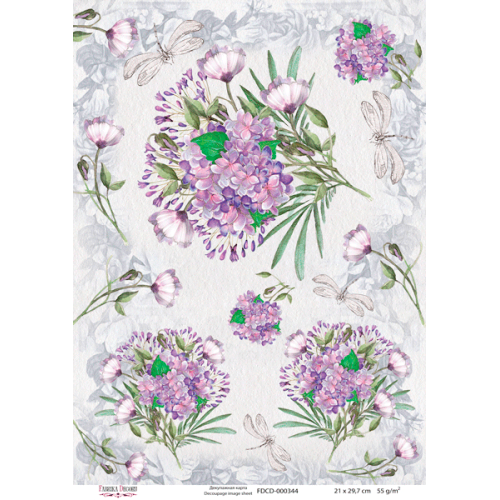 Декупажная карта №0344, 21 см x 29,7 см