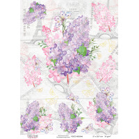 Декупажна картка №0346, 21 см x 29,7 см