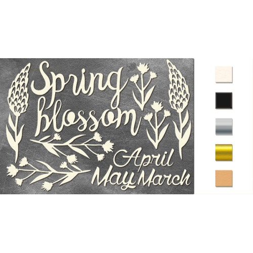 Набор чипбордов Spring blossom Золото