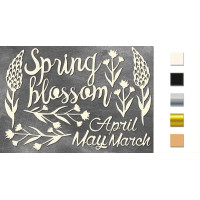 Набор чипбордов Spring blossom Дерево