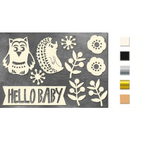 Набор чипбордов Scandi Baby Boy Дерево