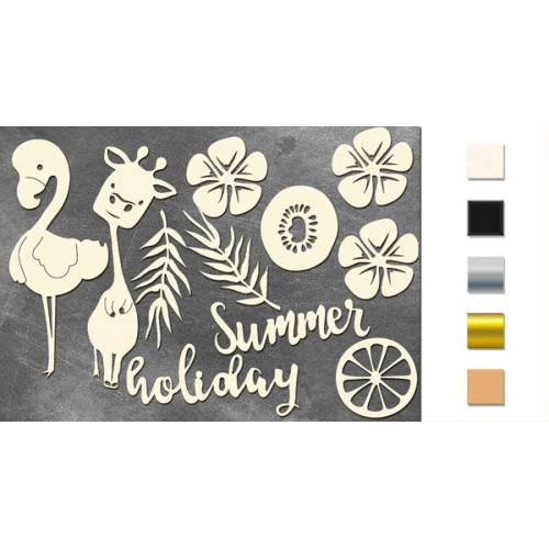Набор чипбордов Summer holiday Серебряный