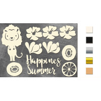 Набор чипбордов Summer holiday 1 Серебряный