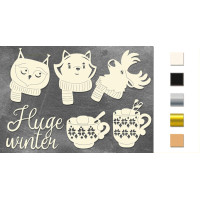 Набор чипбордов Huge Winter 1 Золото