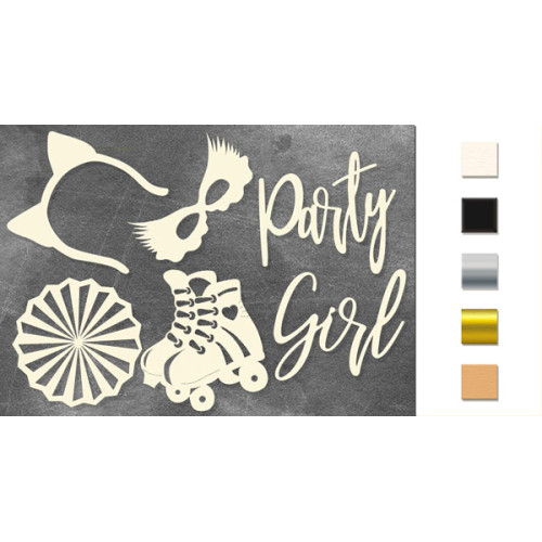 Набор чипбордов Party girl Дерево