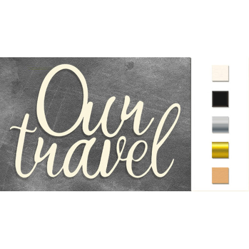 Набор чипбордов Our travel Золото