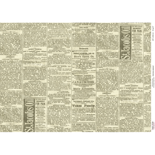 Декупажная карта №0267, 29,7x42 см