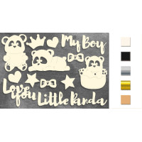 Набір чіпбордів My little panda boy 1 Молочний