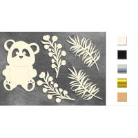 Набір чіпбордів My little panda boy 2 Срібний