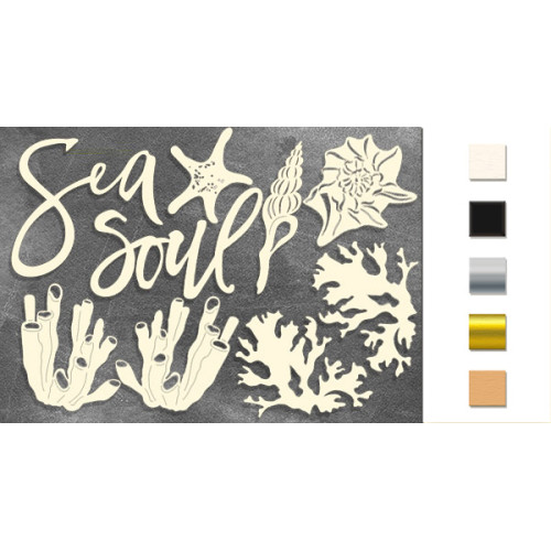 Набор чипбордов Sea soul Молочный