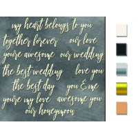 Мегачипборд Набор фраз о любви №049 Дерево