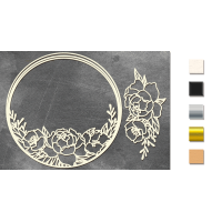 Набір чіпбордів Півонії у колі №340 Молочний