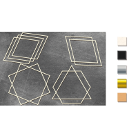 Набор чипбордов Рамки - геометрия 3 №379 Дерево