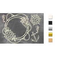 Набор чипбордов Рамка с штурвалом №381 Черный