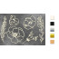 Набір чіпбордів Квіти та гілочки 10х15 см №488 Срібний