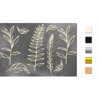 Набор чипбордов Весеннее настроение 10х15 см №489 Черный