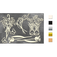 Набір чіпбордів Scent of spring 10х15 см №505 Молочний