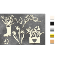 Набор чипбордов Scent of spring 1 10х15 см №506 Дерево Набор чипбордов Scent of spring 1 10х15 см №506 Дерево