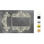 Набор чипбордов Рамка и бордюр с завитками 1 10х15 см №525 Золото