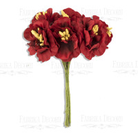 Набор цветов сакуры красные, 6 шт