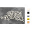 Набор чипбордов Цветочный орнамент 10х15 см №550 Золото