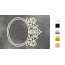 Набір чіпбордів Подвійна рамка з орнаментом 10х15 см №564 Золото