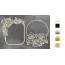 Набор чипбордов Рамки с розами 10х15 см №566 Золото