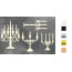 Набор чипбордов Подсвечники с завитками 10х15 см №588 Золото