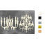 Набор чипбордов Люстра со свечами 10х15 см №589 Молочный