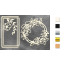 Набор чипбордов Рамки с цветами 10х15 см №606 Золото