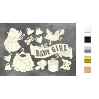 Набор чипбордов My little mousy girl 10х15 см №616 Дерево