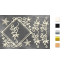 Набор чипбордов Ромб и завитки со снежинками 10х15 см №645 Золото