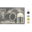 Набор чипбордов Античный декор №1 10х15 см №675 Золото