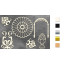 Набор чипбордов Античный декор №2 10х15 см №676 Золото
