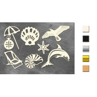 Набір чіпбордів Memories of the sea 10х15 см №678 Золото