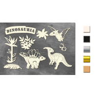 Набір чіпбордів Dinosauria 10х15 см №680 Молочний