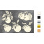 Набір чіпбордів Summer botanical diary 10х15 см №686 Золото