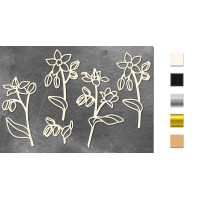 Набор чипбордов Summer botanical diary 10х15 см №689 Молочный