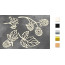 Набор чипбордов Summer botanical diary 10х15 см №691 Золото