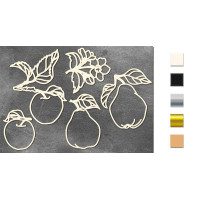 Набір чіпбордів Summer botanical diary 10х15 см №692 Золото
