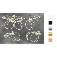 Набор чипбордов Summer botanical diary 10х15 см №693 Черный