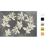 Набор чипбордов Summer botanical diary 10х15 см №697 Серебряный