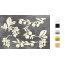 Набор чипбордов Summer botanical diary 10х15 см №698 Серебряный