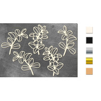 Набор чипбордов Summer botanical diary 10х15 см №705 Молочный