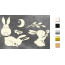 Набор чипбордов Sweet bunny 10х15 см №707 Черный