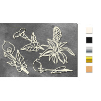 Набор чипбордов Botany exotic 10х15 см №710 Черный