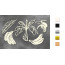 Набор чипбордов Botany exotic 10х15 см №714 Серебряный